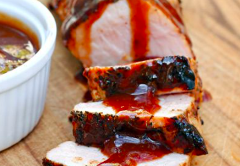 Raspberry-Black Pepper Pork Loin