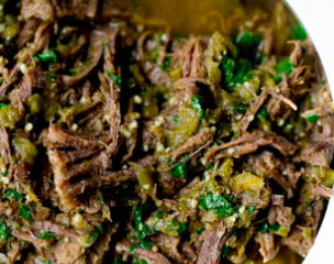 Slow Cooked Green Chile Beef