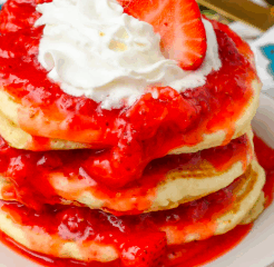 Strawberry Shortcake Pancakes