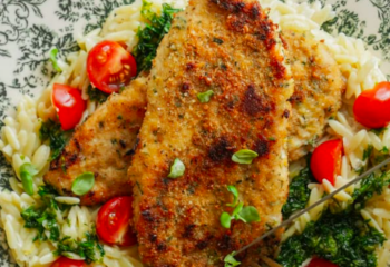 Chicken Cutlet & Orzo Chicken Cutlet & Orzo